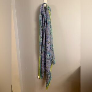 GAP Vibrant Yellow and Blue Scarf